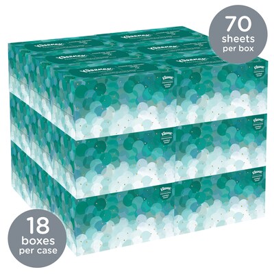 Kleenex Ultra Soft Hand Towels, 1-ply, 70 Sheets/Box, 18 Boxes/Carton (11268)