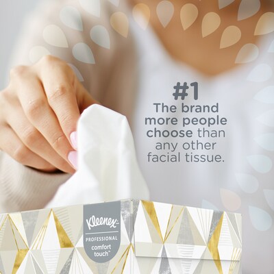 Kleenex Standard Facial Tissue, 2-Ply, White, 125 Sheets/Box, 48 Boxes/Pack (21606)