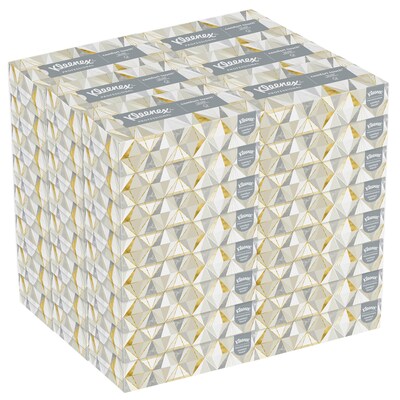 Kleenex Standard Facial Tissue, 2-Ply, White, 125 Sheets/Box, 48 Boxes/Pack (21606)