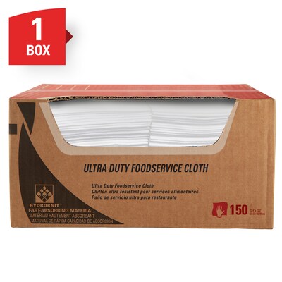 WypAll X80 Nylon Dry Cloths, White and Blue, 150/Box (06280)