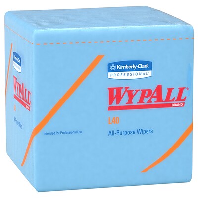 WypAll L40 Nylon Wipers, Blue, 672/Carton (05776)