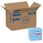 WypAll L40 Nylon Wipers, Blue, 56 Wipers/Pack, 12 Packs/Carton (05776)