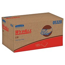 WypAll L10 Paper Wipers, White, 125/Box (05320)
