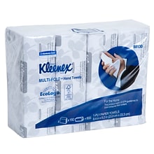 Kleenex Multifold Paper Towels, 1-Ply, 150 Sheets/Pack, 4 Packs/Carton (88130)