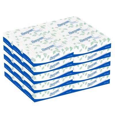 Surpass Standard Facial Tissue, 2-Ply, 100 Sheets/Box, 30 Boxes/Pack (21340)