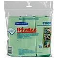WypAll Microfiber Dry Cloths, Green, 6/Pack (83630)