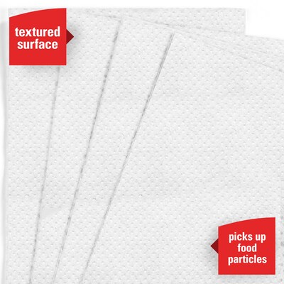 WypAll X50 Foodservice Wipers, 23-1/2 x 12-1/2", White, 200/Carton (06053)