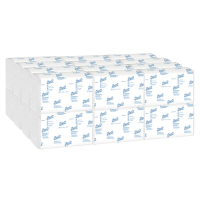 Scott Control Plus+ Slimfold Recycled Multifold Paper Towels, 1-ply, 90 Sheets/Pack, 24 Packs/Carton (04442)