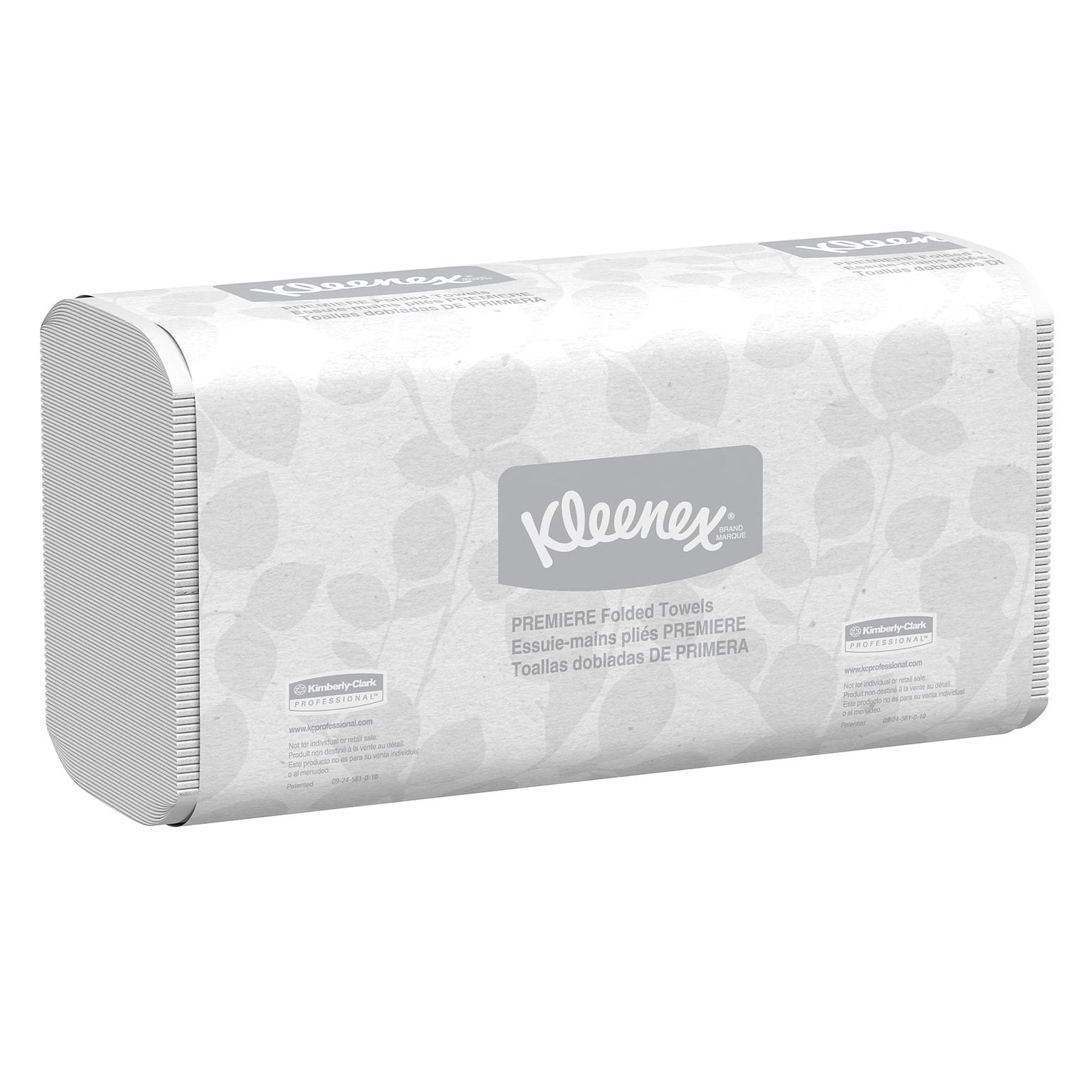 Kleenex Premiere Recycled Multifold Paper Towels, 1-ply, 120 Sheets/Pack, 25 Packs/Carton (13253)