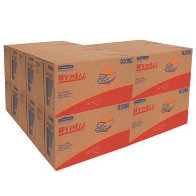 WypAll L30 DRC Wipers, White, 120/Box, 10 Boxes/Carton (03086)