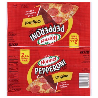 Hormel Pepperoni Slices, 16 oz, 2/Pack (902-00478)