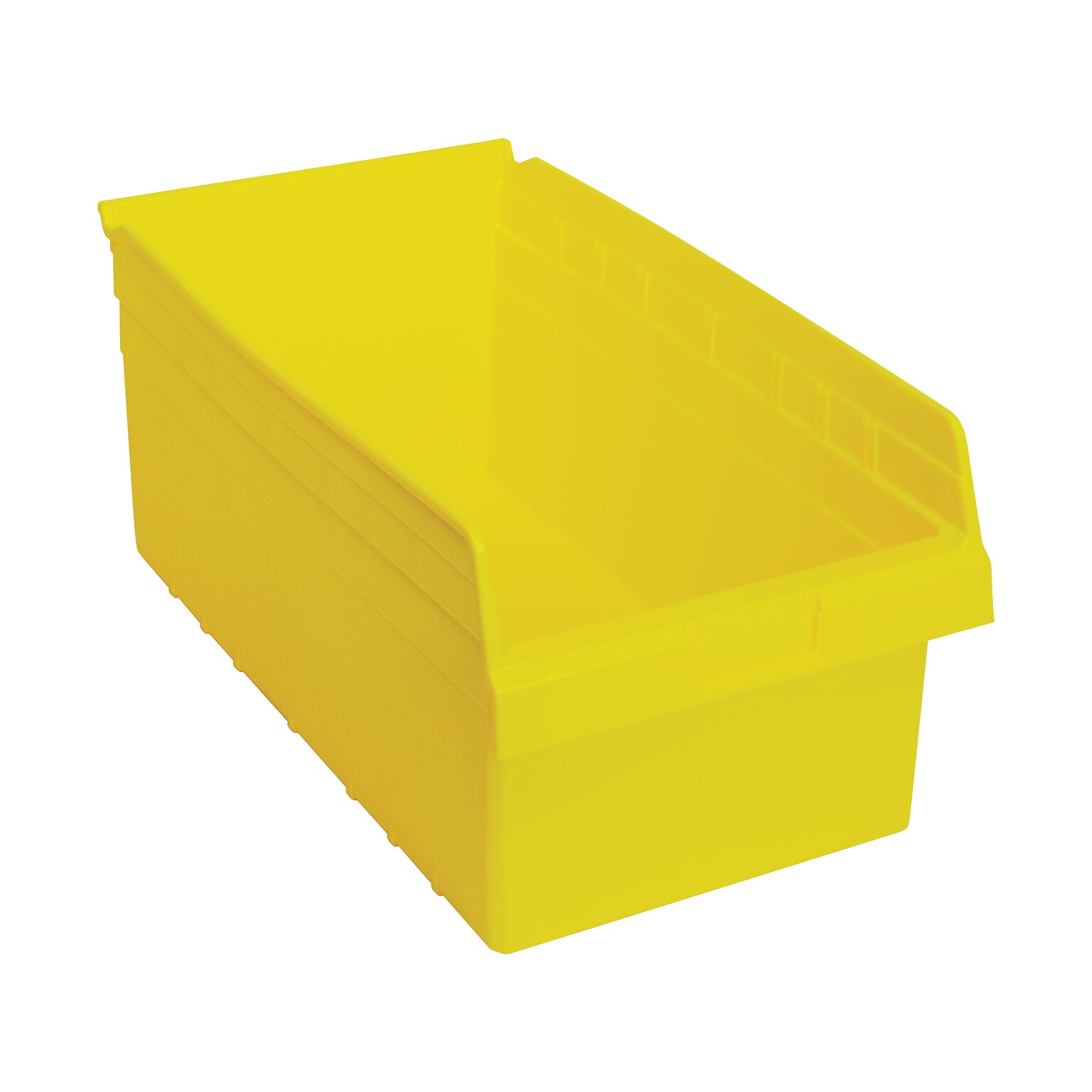 Quantum Storage Systems Store-Max Open Lid Storage Bin, Yellow, 8/Carton (QSB810YLCT)