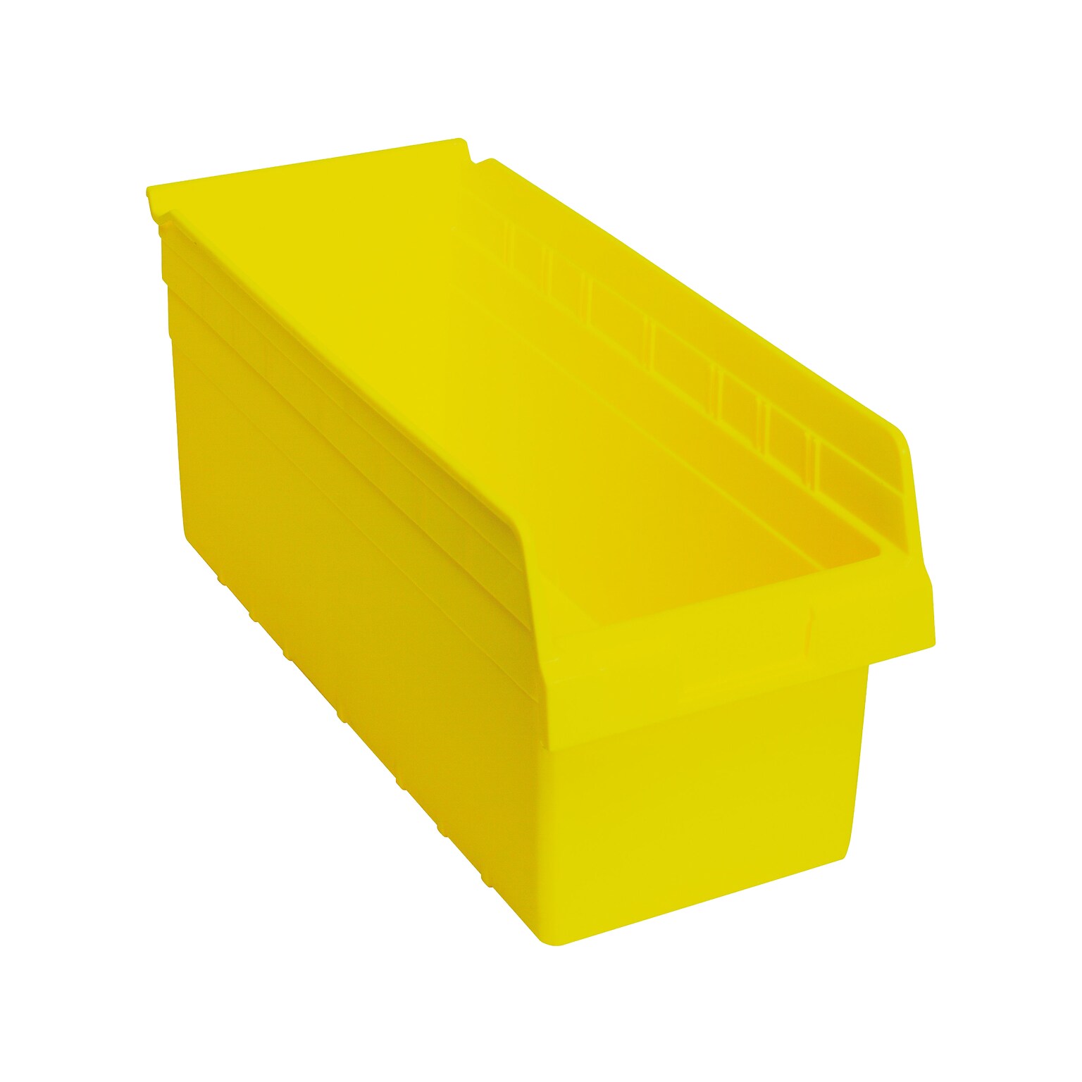 Quantum Storage Systems Store-Max Open Lid Storage Bin, Yellow, 10/Carton (QSB808YLCT)