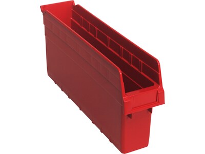 Quantum Storage Systems 23.99 Qt. Open Lid Storage Bin, Black, 6/Carton (SSB465BKCT)
