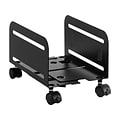 Mount-It! Metal CPU Stand with Four Casters, Black (MI-7153)