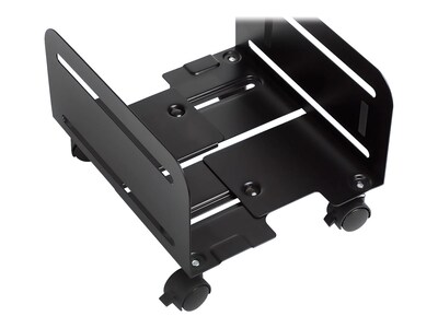 Mount-It! Metal CPU Stand with Four Casters, Black (MI-7153)