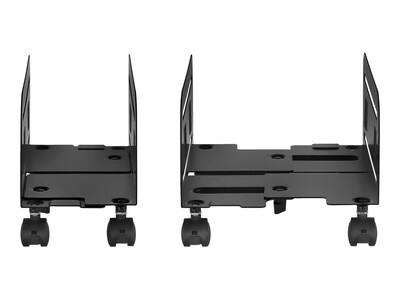 Mount-It! Metal CPU Stand with Four Casters, Black (MI-7153)