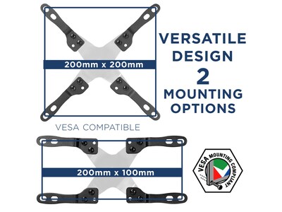 Mount-It! Mount Adapter Kit for TV Mount, Up To 66 lbs., Gray (MI-788)