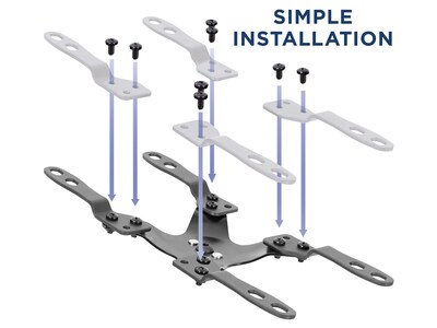 Mount-It! Mount Adapter Kit for TV Mount, Up To 66 lbs., Gray (MI-788)