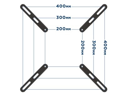 Mount-It! Mount Adapter Kit for TV Mount, 66 lbs. Max. (MI-790)