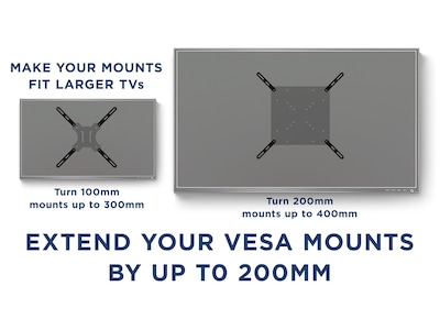 Mount-It! Mount Adapter Kit for TV Mount, 66 lbs. Max. (MI-790)
