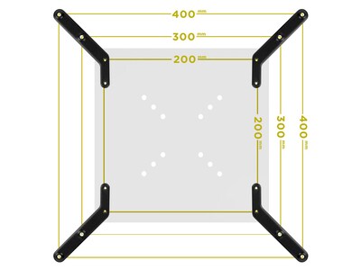 Mount-It! Mount Adapter Kit for TV Mount, 66 lbs. Max. (MI-791)