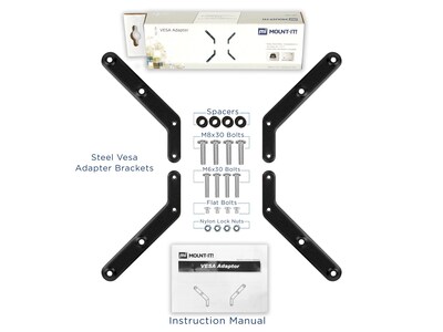 Mount-It! Mount Adapter Kit for TV Mount, 66 lbs. Max. (MI-791)