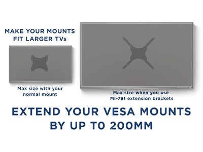 Mount-It! Mount Adapter Kit for TV Mount, 66 lbs. Max. (MI-791)