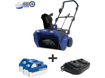 Snow Joe iON+ 24V-X2-20SB  20" x 10" Cut Cordless Snow Blower Kit