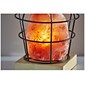 Simplee Adesso Faith Incandescent Table Lamp, Pink Himalayan Salt/Natural Wood/Black (SL1147-12)