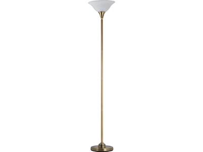 Adesso Aaron 70.75 Antique Brass Floor Lamp with Bell Shade (SL3991-21)