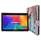 Linsay 10.1" Tablet with Case, WiFi, 2GB RAM, 64GB Storage, Android 13, Black/Space Marble (F10IPSPAC)