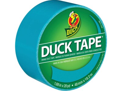 Duck Heavy Duty Duct Tapes, 1.88" x 20 Yds., Baby Pink/Aqua, 2 Rolls/Pack (DUCKPA-STP)
