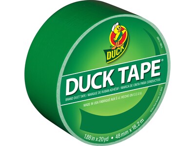Duck Heavy Duty Duct Tapes, 1.88 x 20 Yds., Red/Green, 2 Rolls/Pack (DUCKRG-STP)