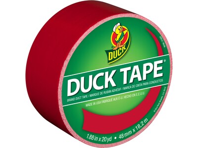 Duck Heavy Duty Duct Tapes, 1.88" x 20 Yds., Red/Green, 2 Rolls/Pack (DUCKRG-STP)