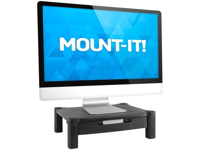 Mount-It! Plastic/Poly Stand, Black (MI-7853A)