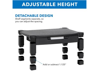 Mount-It! Plastic/Poly Stand, Black (MI-7853A)
