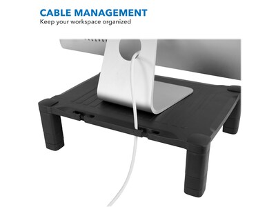 Mount-It! Plastic/Poly Stand, Black (MI-7853A)