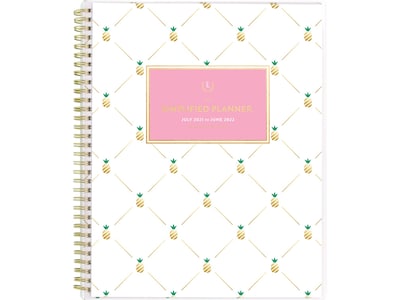 2021-2022 AT-A-GLANCE 8.5 x 11 Academic Planner, Simplified by Emily Ley, Pineapple (EL64-901A-22)
