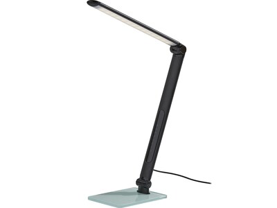 Simplee Adesso Douglas LED Desk Lamp, 24, Matte Black (SL4901-01)
