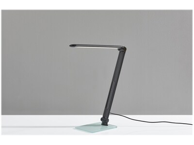 Simplee Adesso Douglas LED Desk Lamp, 24", Matte Black (SL4901-01)