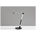 Simplee Adesso Rodney AdessoCharge LED Desk Lamp, 26.5, Matte Silver/Glossy Black (SL4900-22)