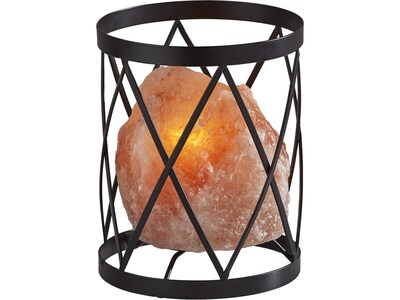 Simplee Adesso Trust Incandescent Desk Lamp, 7.5, Black/Himalayan Salt (SL4900-15)