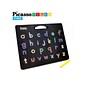 PicassoTiles Picasso TOYS 2-in-1 Alphabet Combo Magnetic Drawing Board, Black (PCPTB03-BLK)