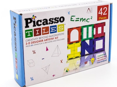 PicassoTiles 3D Designer Artistry Kit, Assorted Colors (PCPT42)