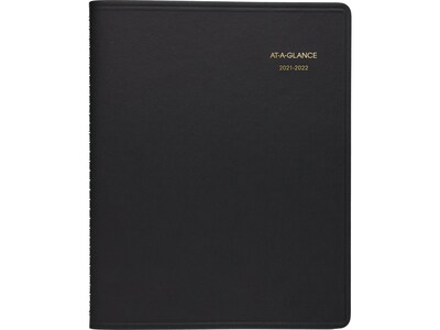 2021-2022 AT-A-GLANCE 7 x 8.75 Academic Planner, Black (70-958-05-22)