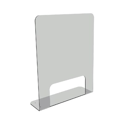 Acrylic Barrier with Bent Foot, 30 x 36