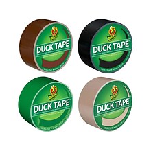 Duck Heavy Duty Duct Tapes, 1.88 x 20 Yds., Brown/Black/Green/Beige, 4 Rolls/Pack (DUCKCAMO-STP)