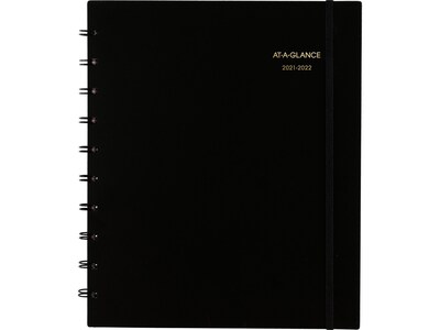 2021-2022 AT-A-GLANCE 9 x 11 Academic Planner, Move-A-Page, Black (70-957E-05-22)