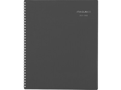 2021-2022 AT-A-GLANCE 8.5 x 11 Academic Planner, DayMinder, Charcoal (AYC470-45-22)